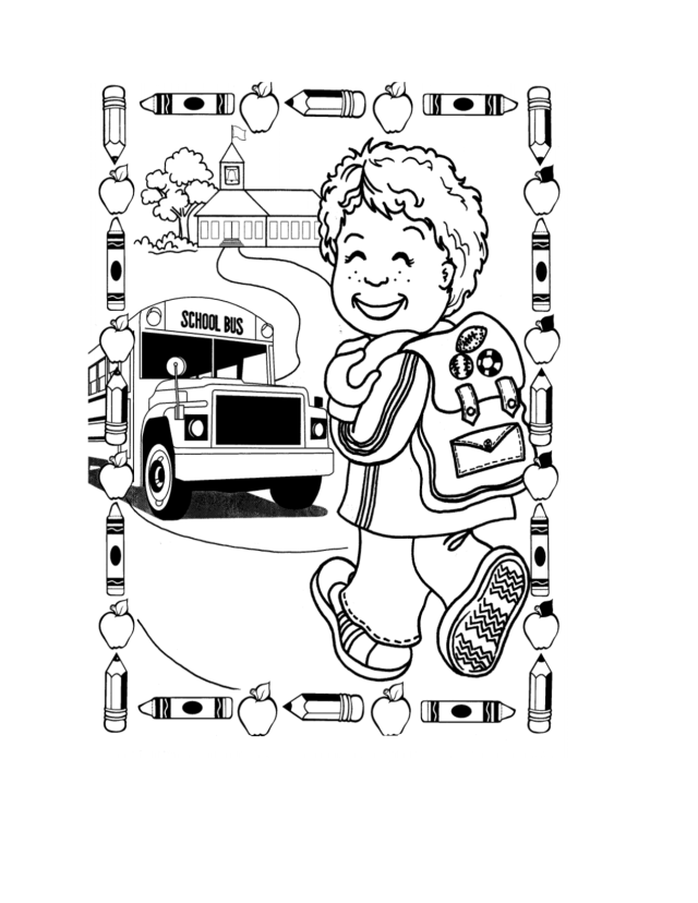 Back to school boy printable coloring pages | Coloring Pages