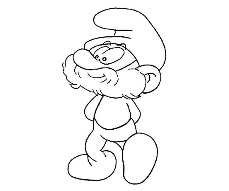 Papa Smurf Coloring Pages - KidsColoringSource.