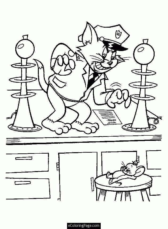 Policeman Coloring Pages For Kids Picture