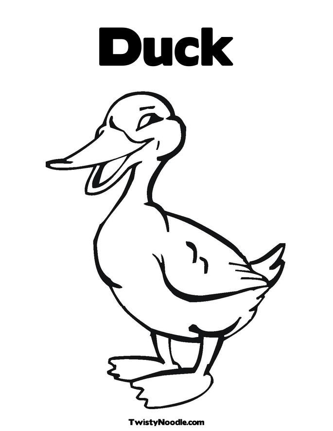 sitting duck Colouring Pages