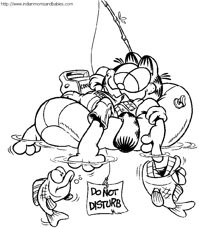 garfield christmas Colouring Pages (page 2)