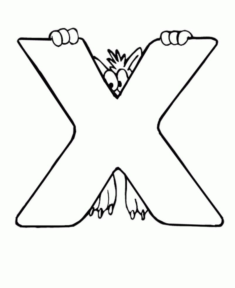 Letter X Is For Animal Coloring Pages - Kids Colouring Pages