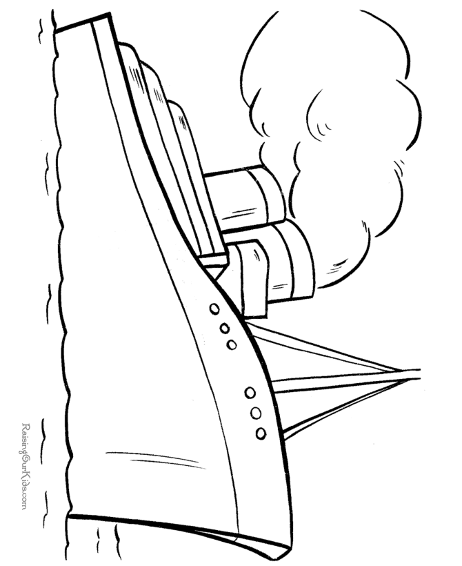 Ship coloring page 011