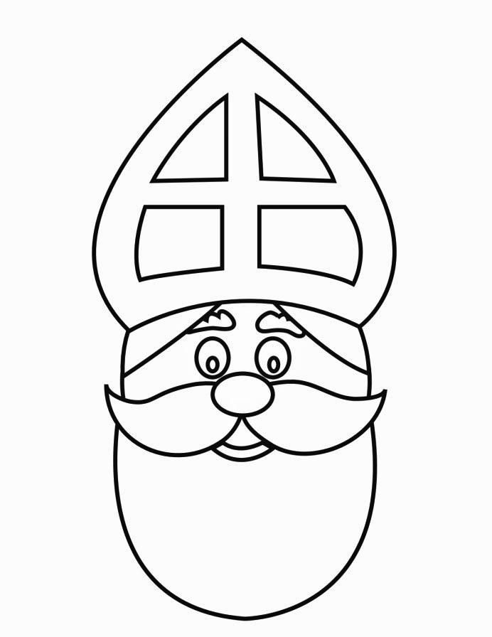 Coloring page St. Nicholas Face (2) - img 16169.