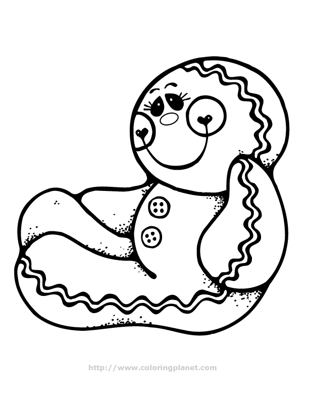 gingerbread people Colouring Pages (page 3)