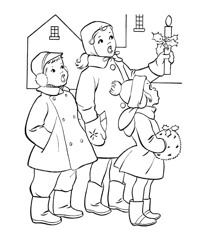 Bible Printables: Christmas Scenes Coloring Pages - Kids Christmas