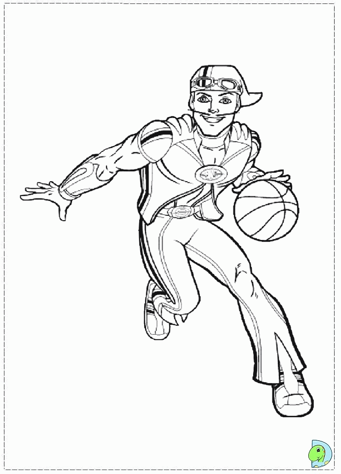 Lazy Town Coloring page