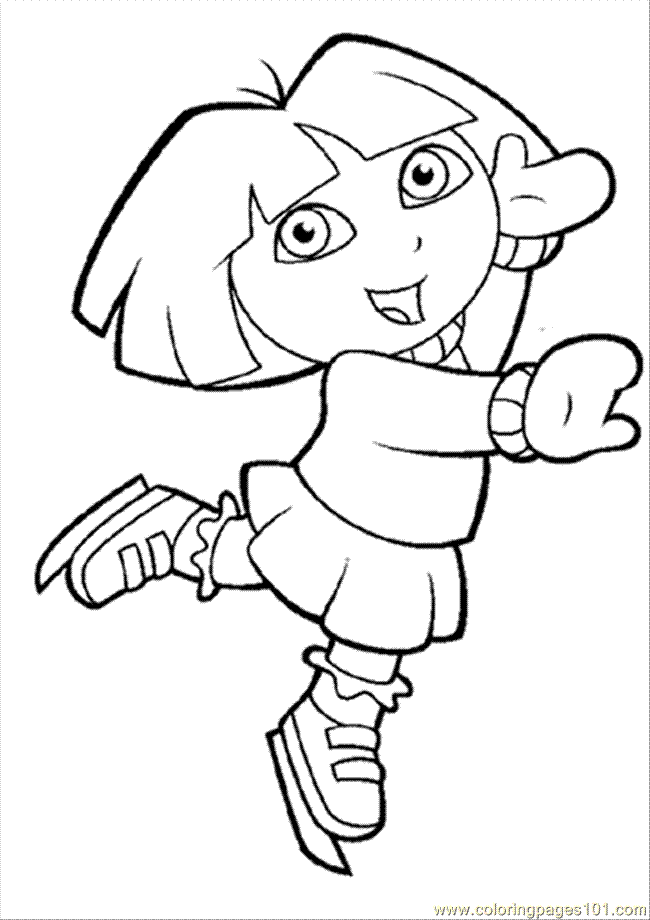 Coloring Pages Dora022 (Cartoons > Dora the Explorer) - free
