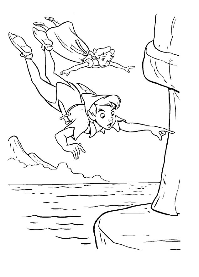Colour Me Beautiful: Peter Pan Colouring Pages