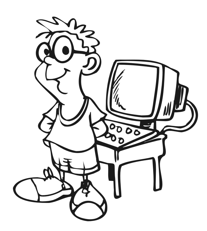 Computer Coloring Pages For Kids - Free Printable Coloring Pages