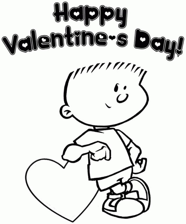 Coloring Pages Valentine For Little Kids Id 105371 Uncategorized