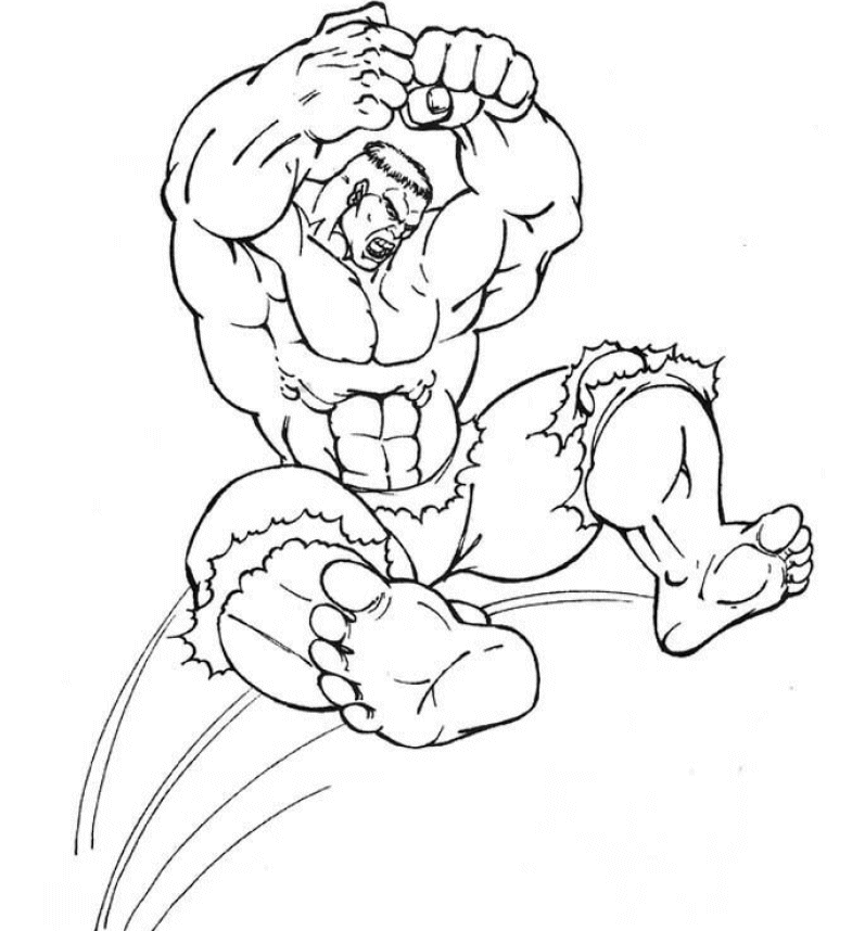 The hulk Coloring Pages - Coloringpages1001.