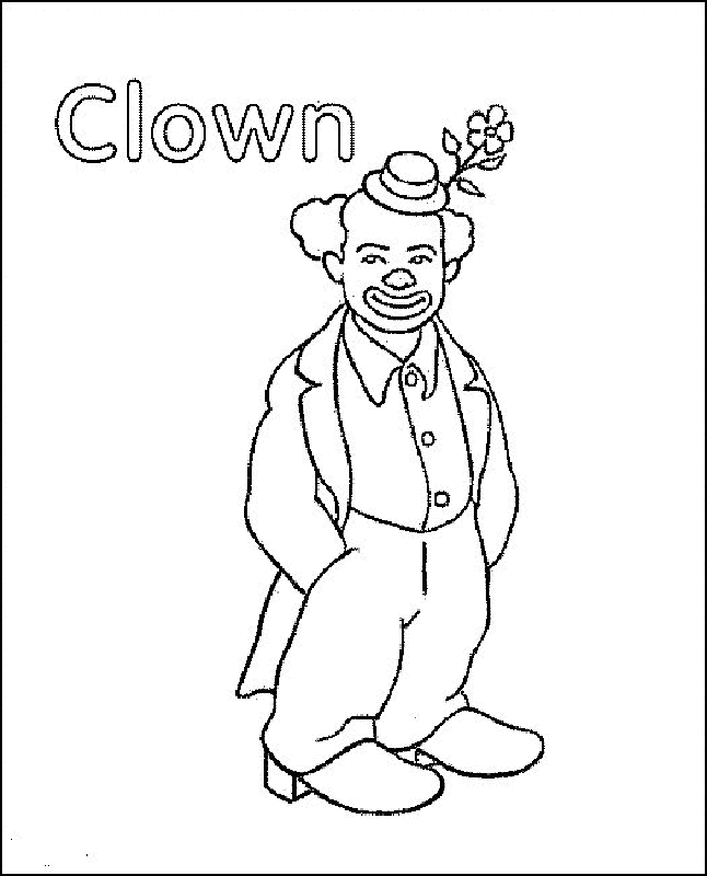 Clowns Coloring Pages 6 | Free Printable Coloring Pages