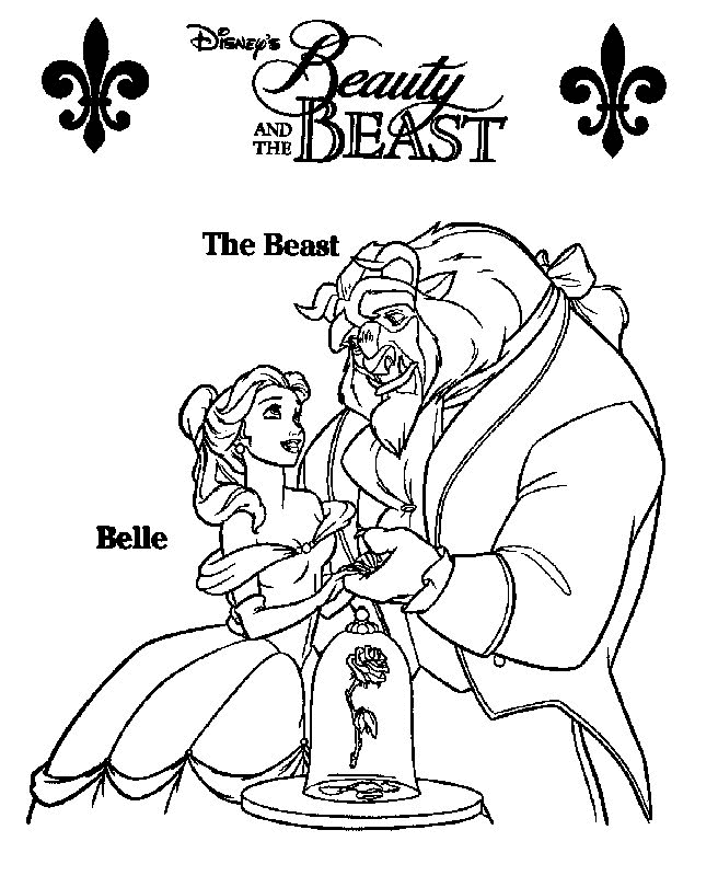 Beauty and the Beast Coloring Book