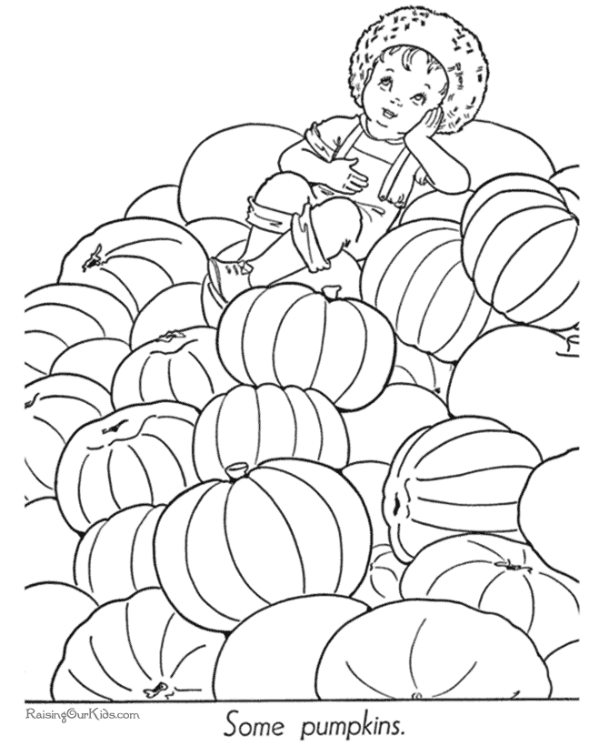 Halloween pumpkin coloring pages to print - 013