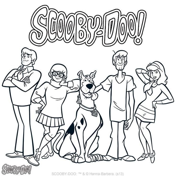 Scooby Doo coloring page | school printables
