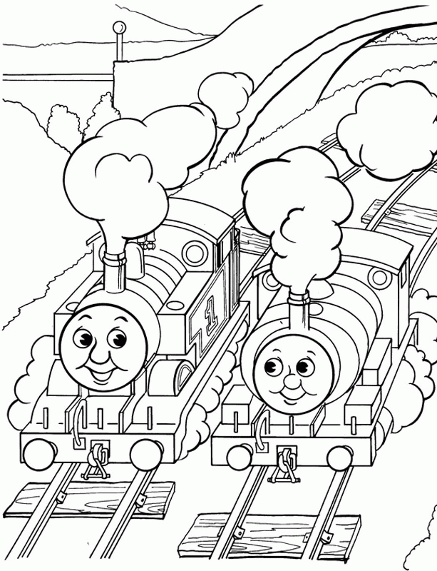 Thomas the Tank Engine Coloring Pages (9) | Coloring Kids