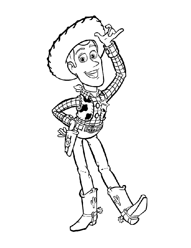 toy story Woody Colouring Pages