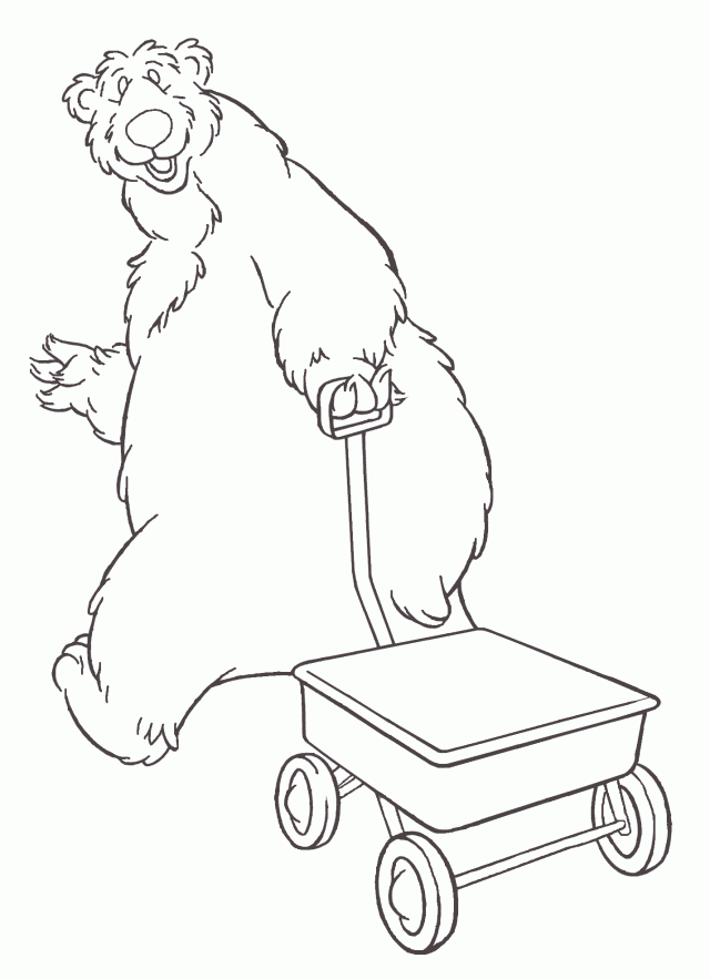Print And Coloring Page Bear in the Big Blue House For Kids