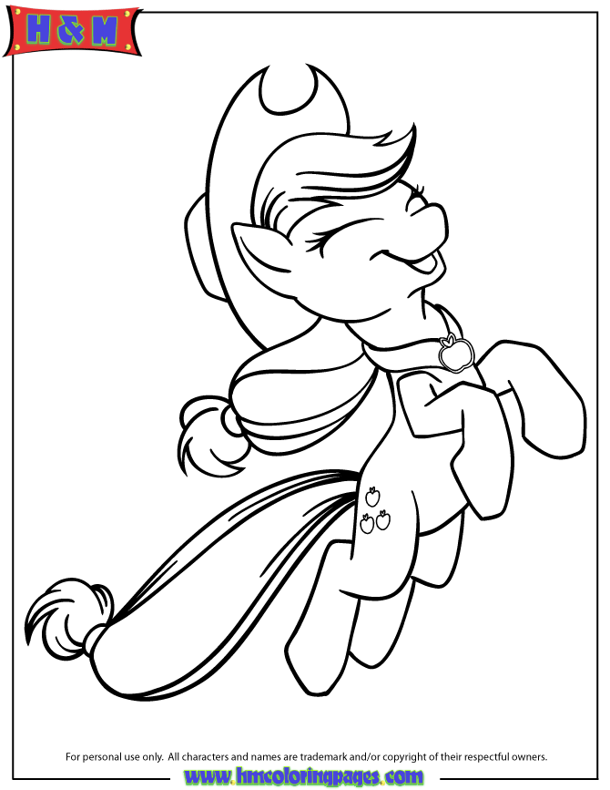 magic applejack Colouring Pages (page 2)