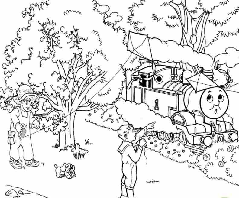 Train Thomas And Freinds The Tank Engine And Friends Coloring For