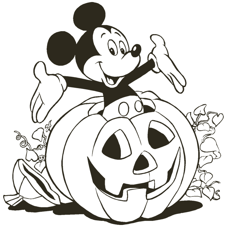 Halloween Cartoon Characters Coloring Pages Images & Pictures - Becuo
