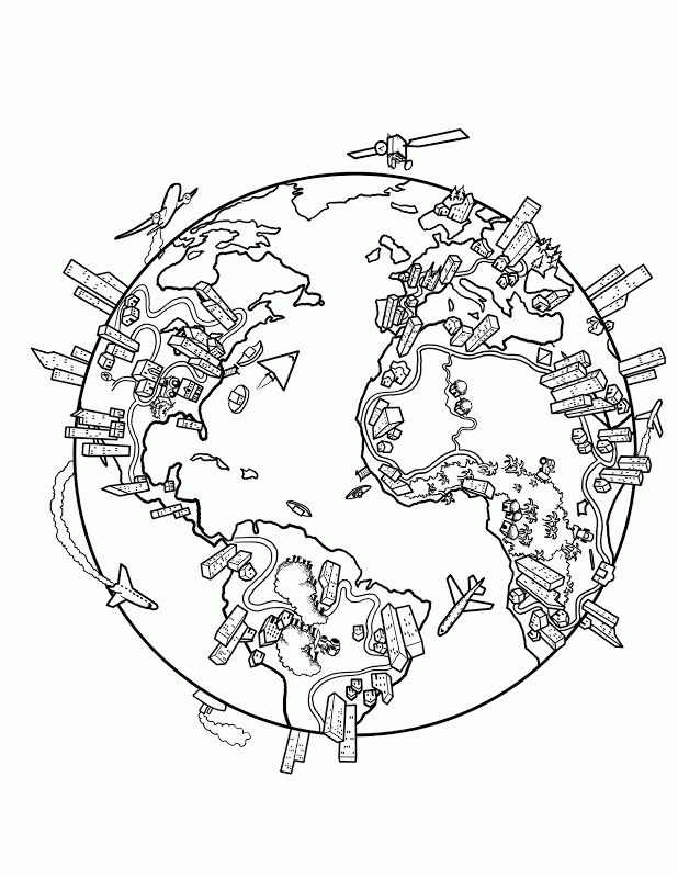 Coloring Pages Of The Earth