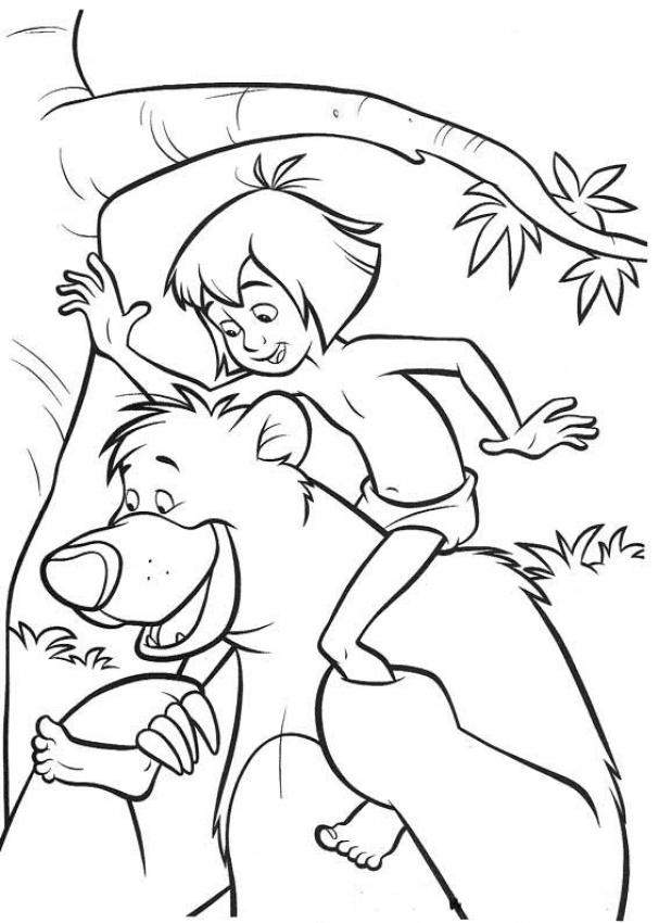 Jungle Book Coloring Pages Free Printable Download | Coloring