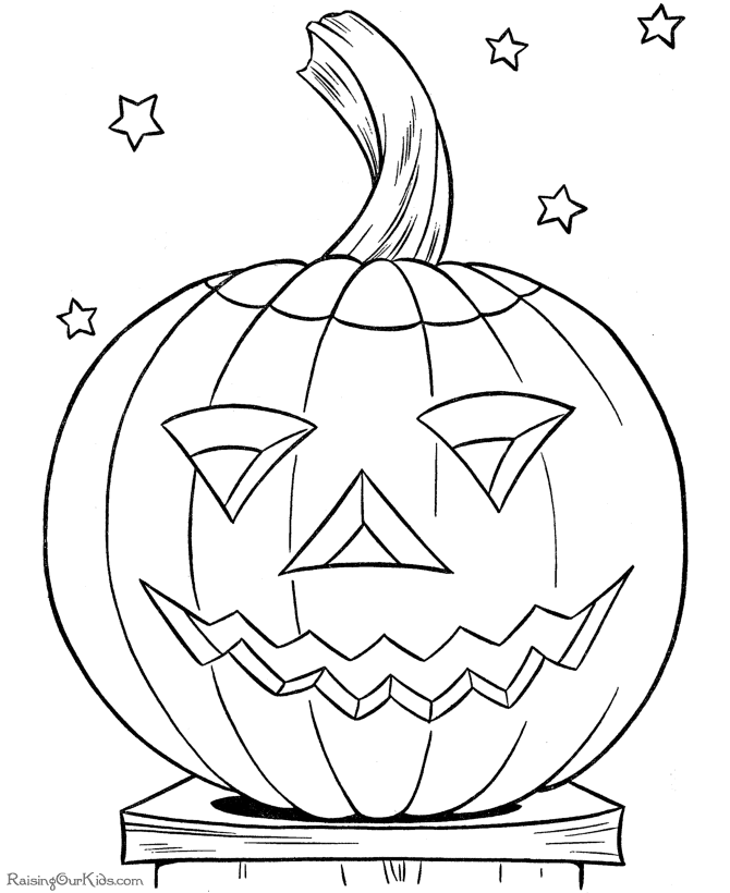 Halloween Coloring Pages For Kids - Brotherbangun.