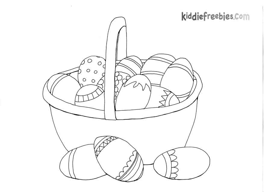 easter basket coloring pages : Printable Coloring Sheet ~ Anbu