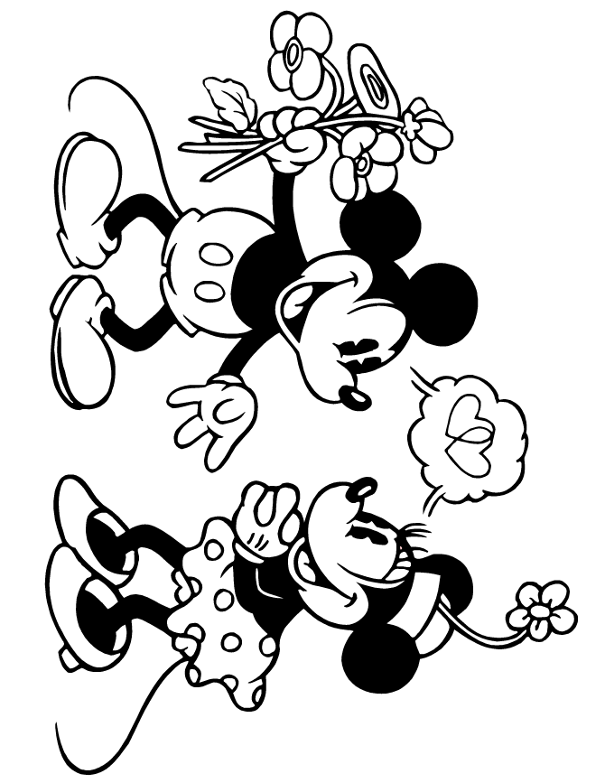 Free Printable Mickey Mouse Coloring Pages | HM Coloring Pages