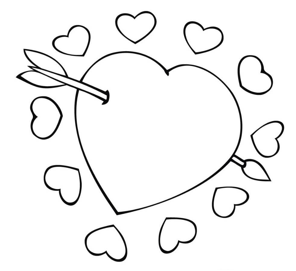 Coloring Pages For Adults Roses And Hearts | Coloring Online