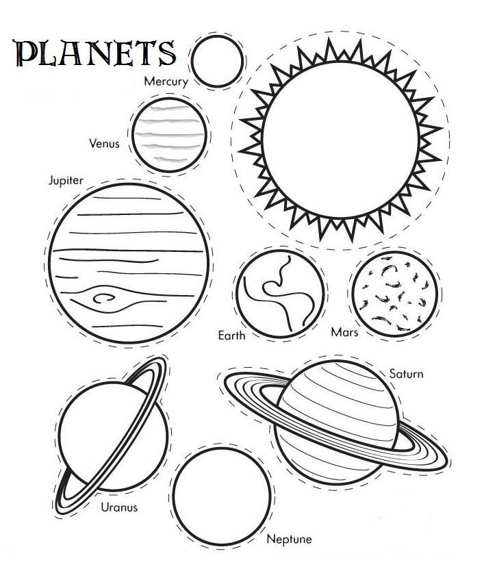 Printable Solar System Coloring Sheets for Kids!