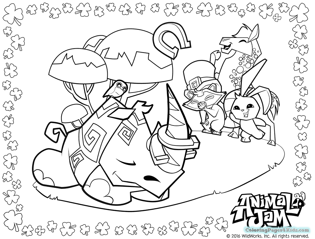 Animal Jam Coloring Pages - Coloring Pages For Kids