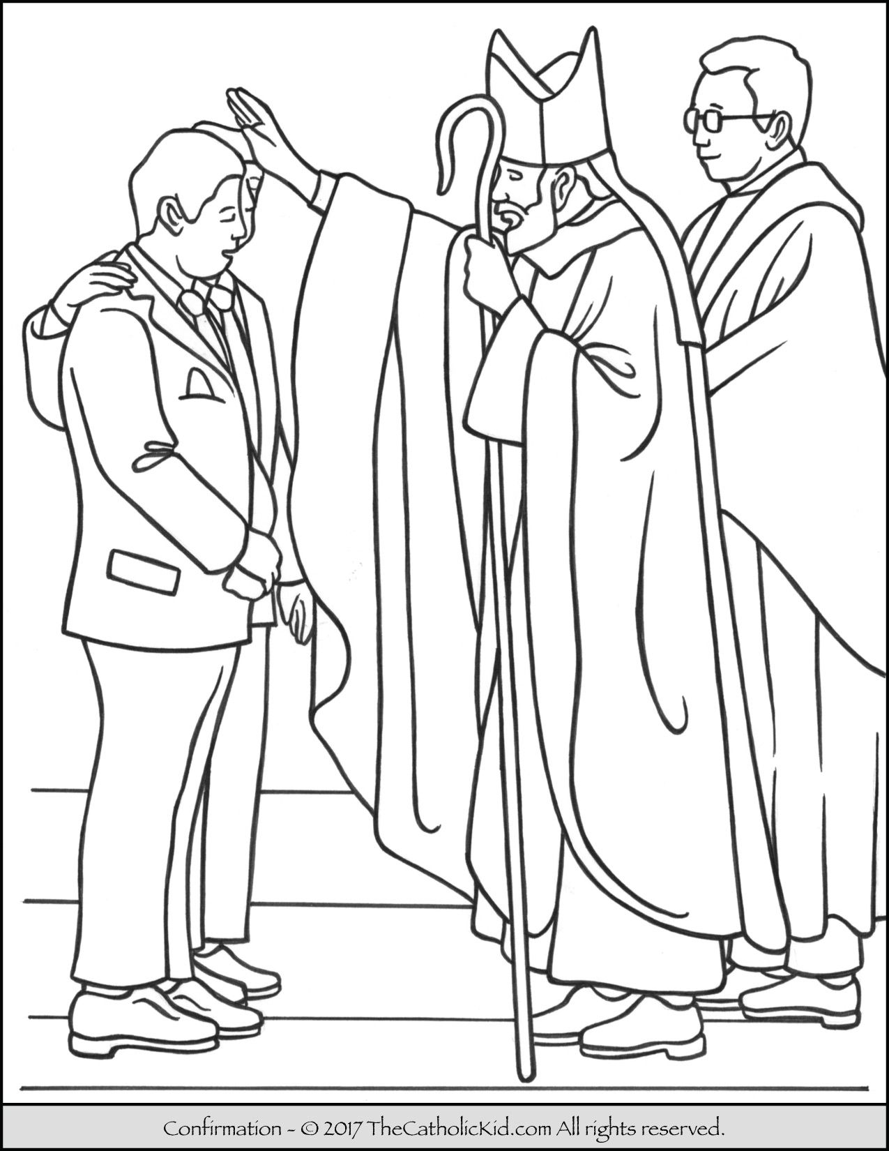 Sacrament of Confirmation Coloring Page. | Catholic coloring, Coloring pages,  Jesus coloring pages