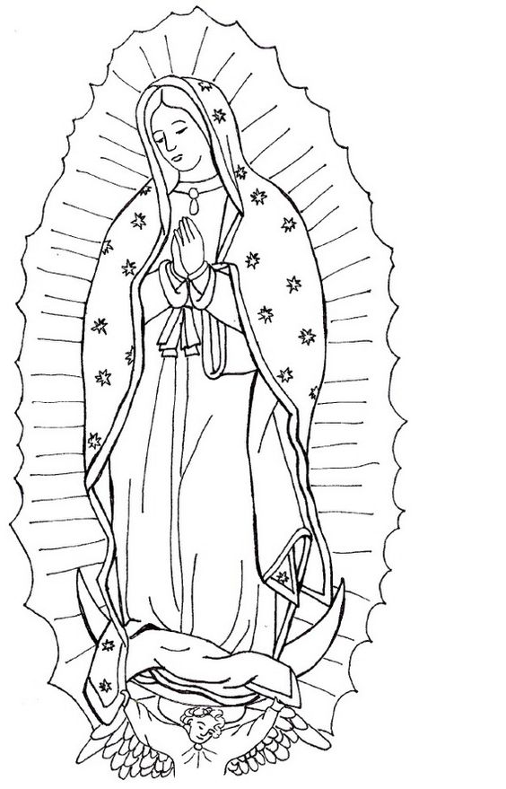 Immaculate Conception Coloring Pages _05 | MADERA COUNTRY ...