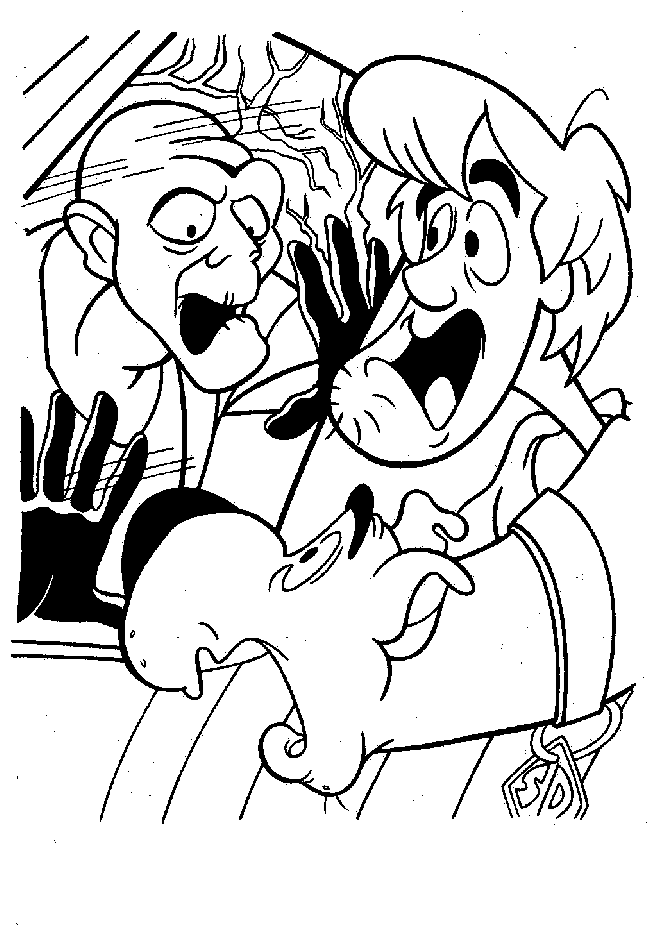 Mystery Inc Found The Zombie Coloring Page | Animal pages of ...