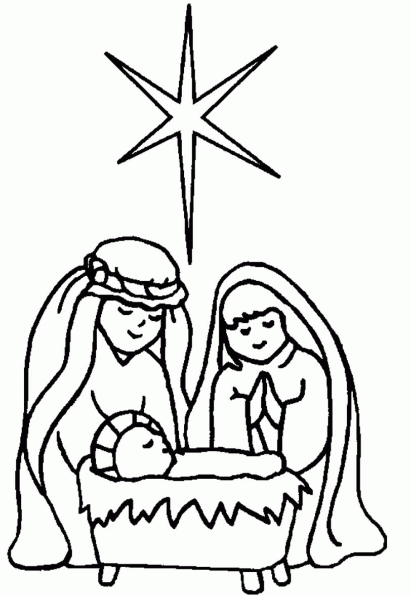 Nativity Coloring Pages Free Printable Nativity Coloring Pages ...