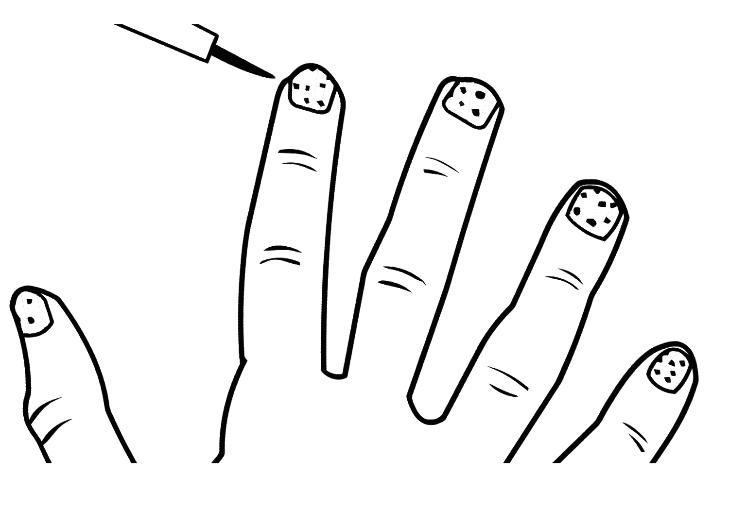 Nails coloring pages | Coloring pages to download and print
