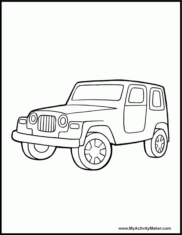10 Pics of Jeep Car Coloring Page - Jeep Coloring Pages Printable ...