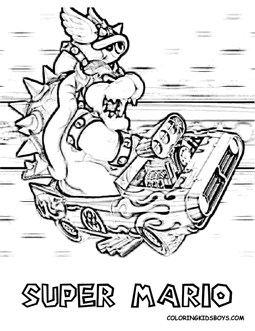 Mario Kart 7 Coloring Pages - High Quality Coloring Pages