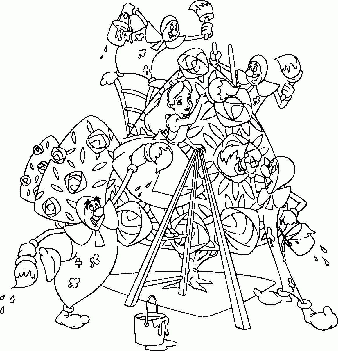 Alice In Wonderland Art Coloring Pages - Coloring Pages For All Ages