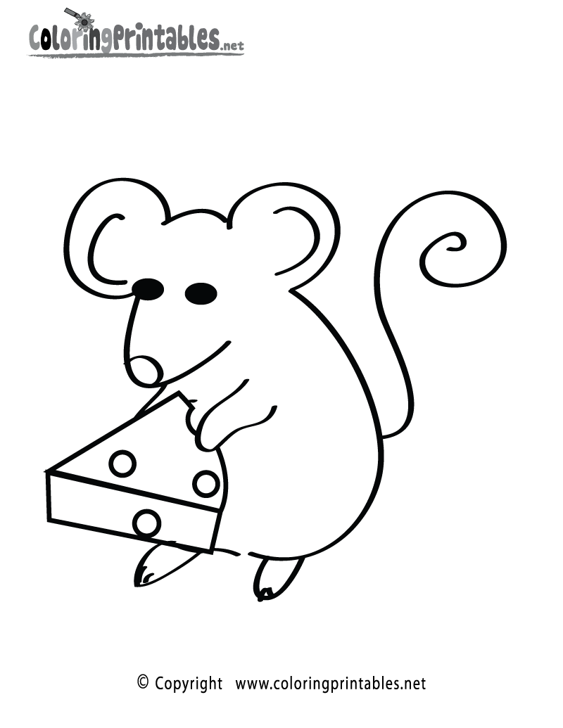 BabyMouse Coloring Pages Eat Cheese | Coloring.Cosplaypic.com