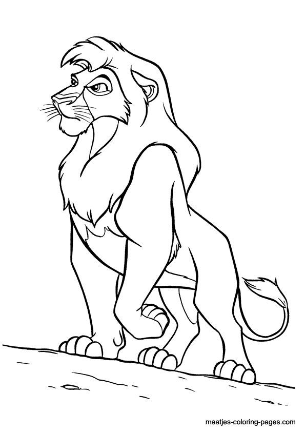Lion King Coloring Pages Kovu - High Quality Coloring Pages