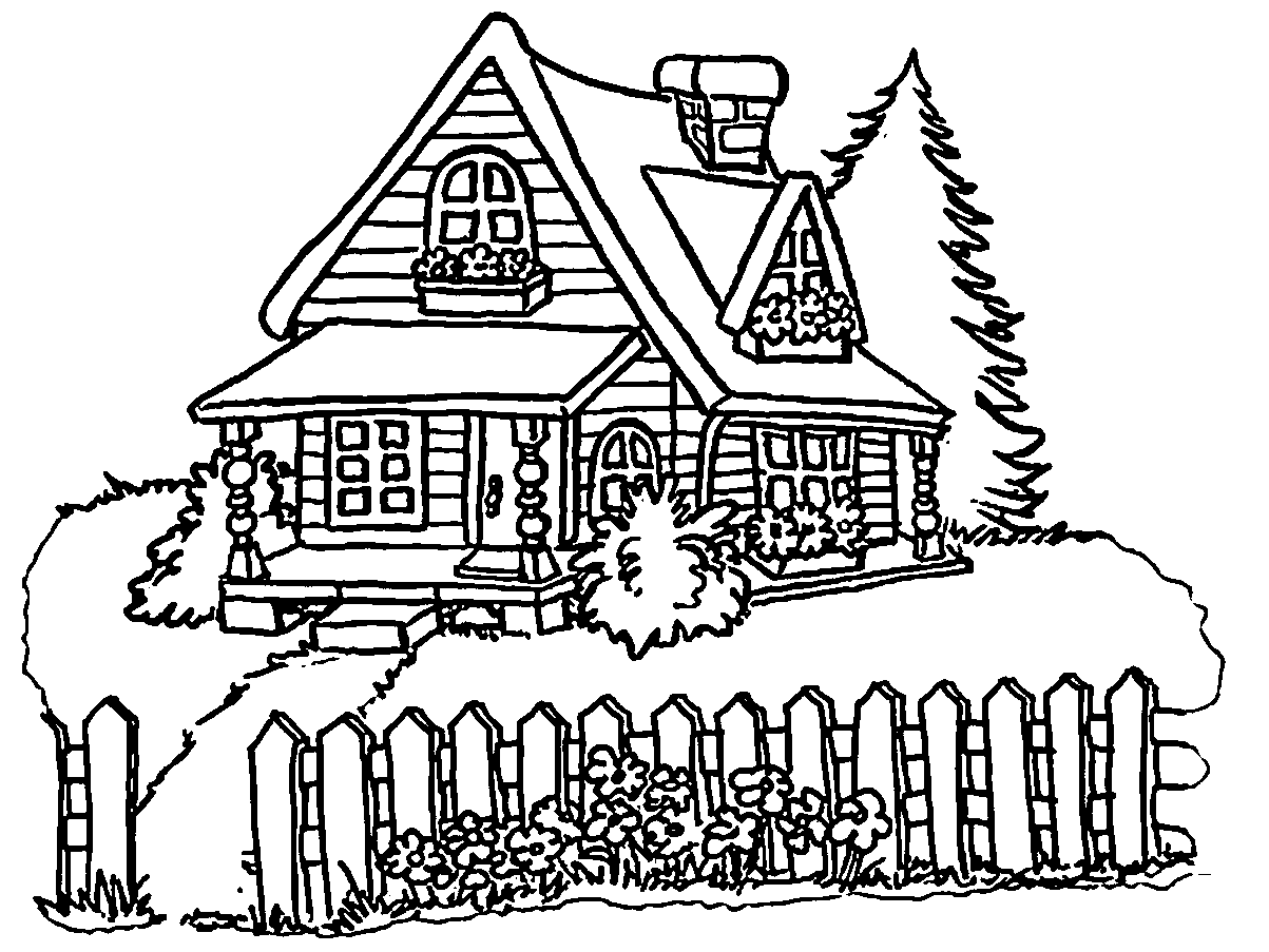 House Coloring Pages | 