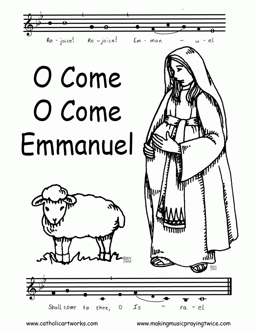 Advent Christmas Coloring Pages