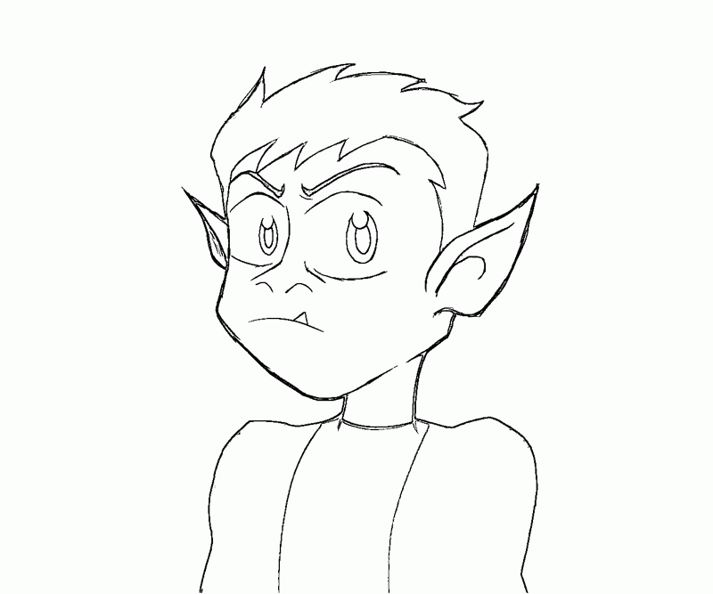 Teen Titans Beast Boy Coloring Pages | Movies In Theaters