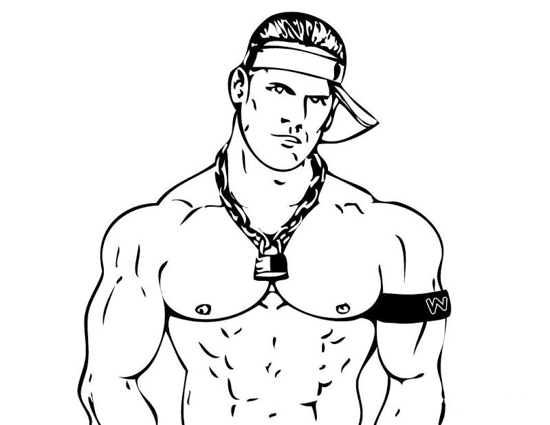 Coloring Pages Of John Cena | Best Coloring Pages