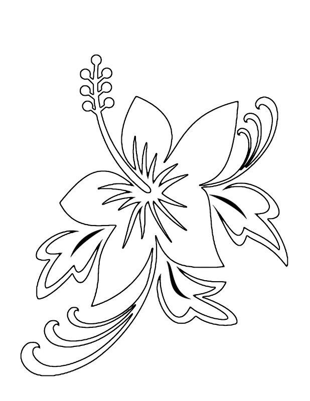 A Flower Coloring Pages | Top Coloring Pages