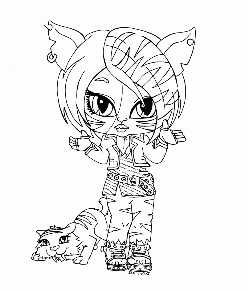 Monster High : Monster High Toralei Who Was A Kids Coloring Pages